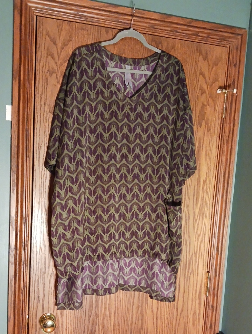 Women's Melissa McCarthy Seven7 Oversized Pullover V Neck Lounge Coverup